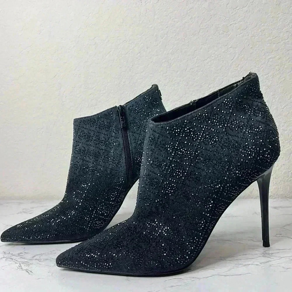 GUESS FAZZIE RHINESTONE DRESSY BOOTIES - Picture 10 of 11